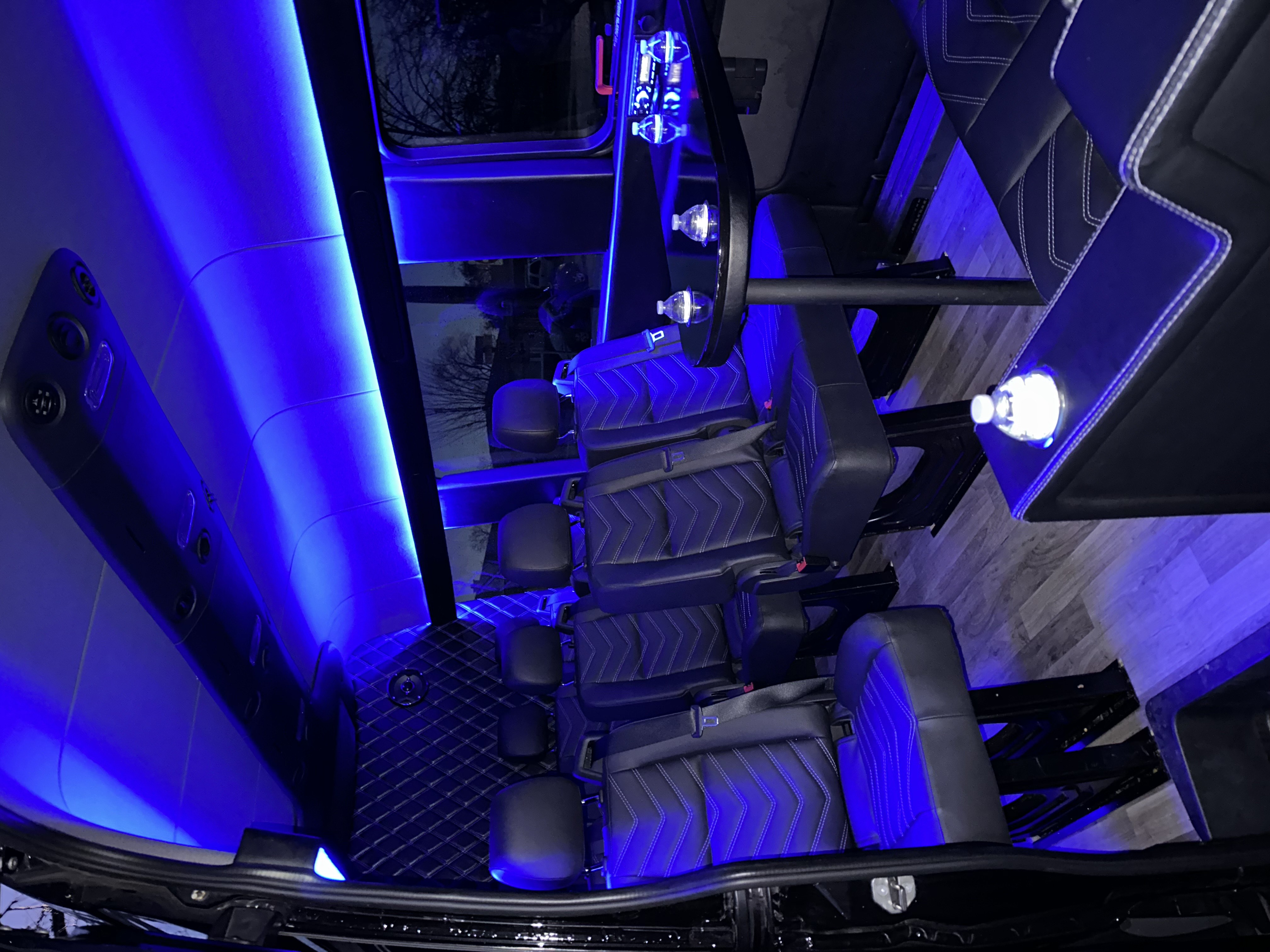 Luxury Sprinter interior seating